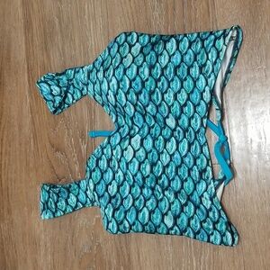(XS) Mermaidens FinFun Mermaidcore Swim Top Beach Vacation Mermaid Print
